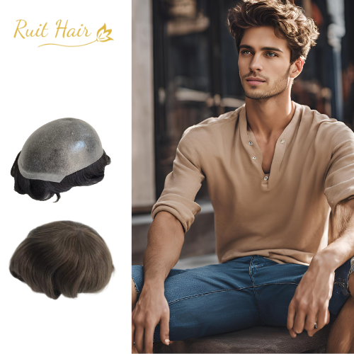 Thin skin base injected | Toupee for men 
